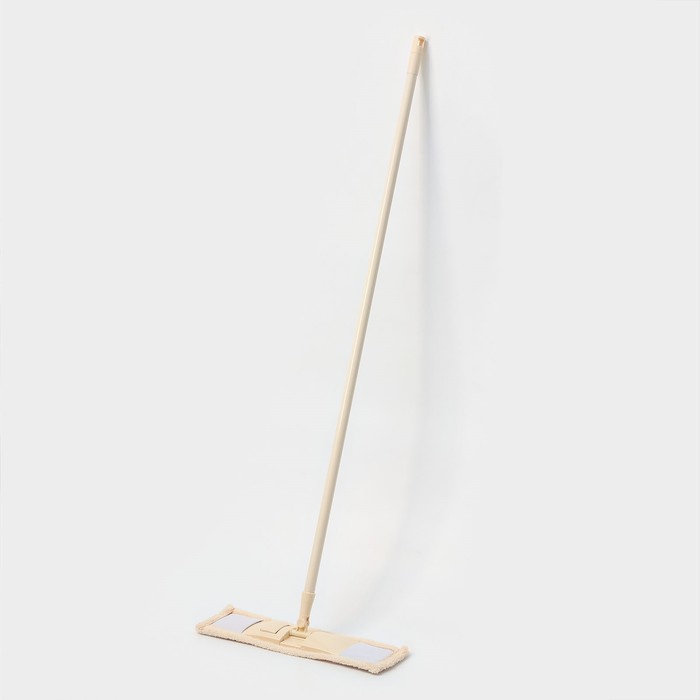 Швабра для мытья пола плоская, насадка микрофибра 42х12, см, 50гр металлическая ручка