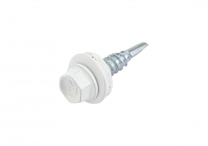 Саморез кровельный окрашенный RAL 9003 4,8х51