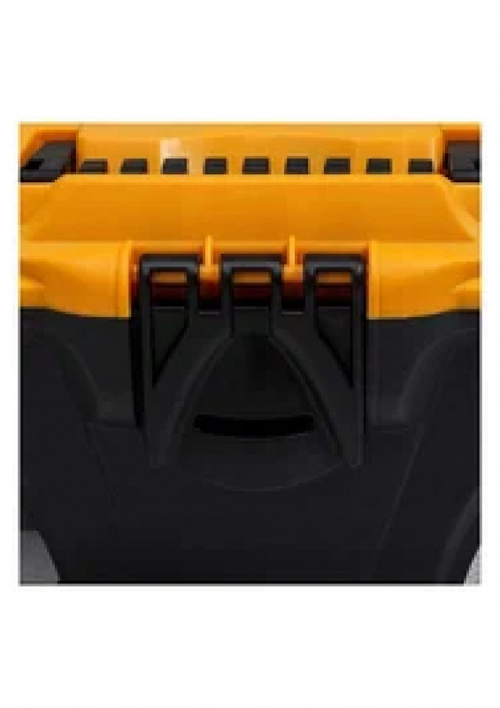 Ящик для инструментов 13" черный с желтым ( с секциями) ТИТАН