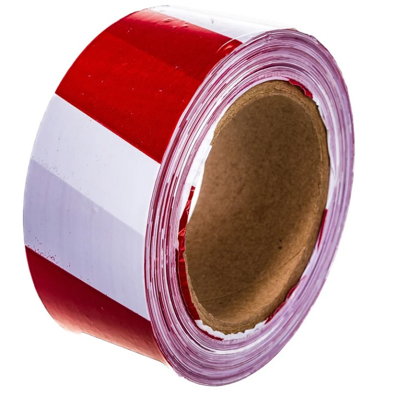 Лента сигнальная 50х150м красно-белая STAYER MAXTape